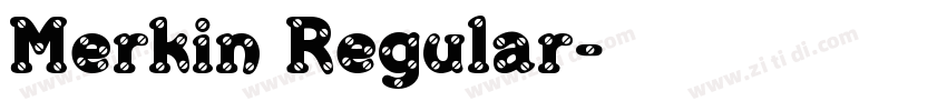 Merkin Regular字体转换